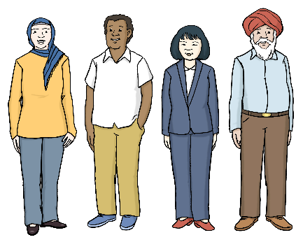 Verschiedene Personen