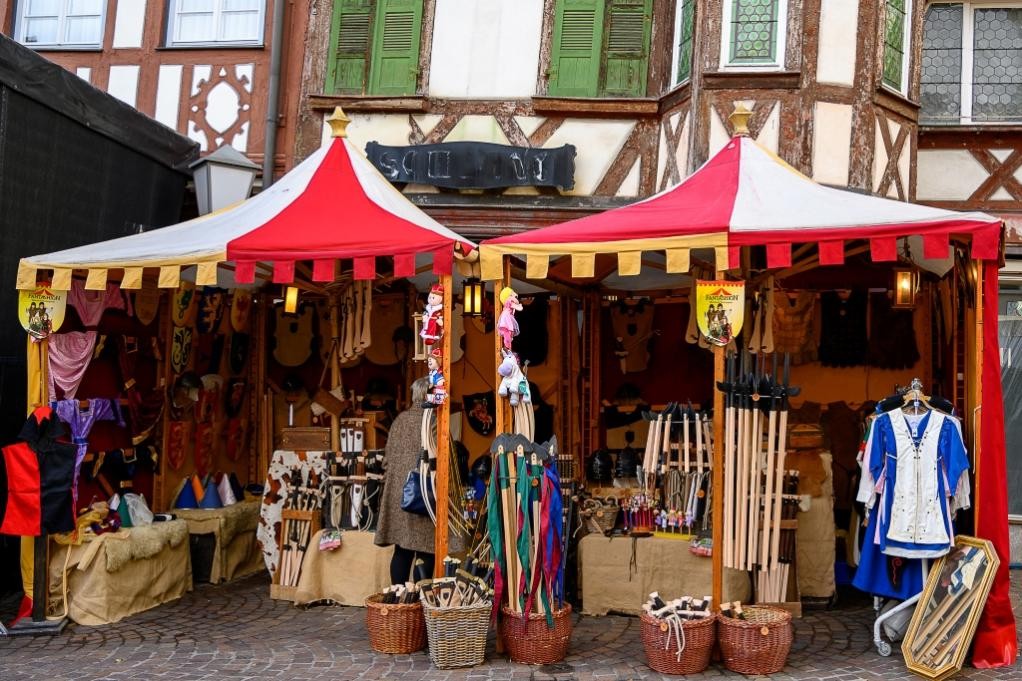 Der Mittelaltermarkt auf dem Marktplatz (Foto: Thomas Kottal)