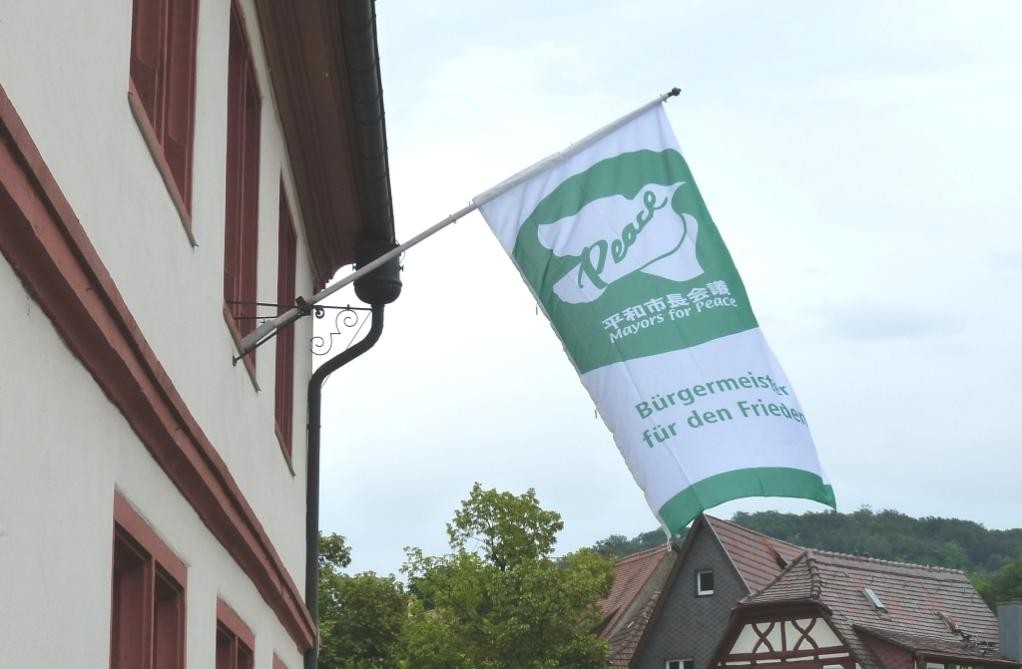 MfP-Flagge am Rathaus, (c) Stadt Mosbach