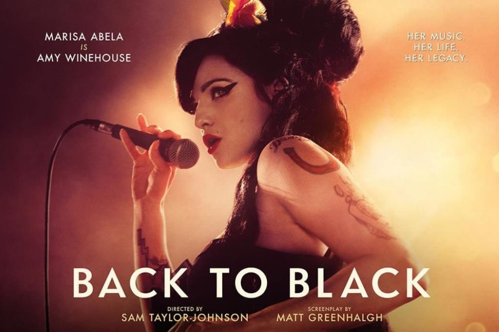 Das Plakat zum Film "Back to Black" über das Leben der Sängerin Amy Winehouse